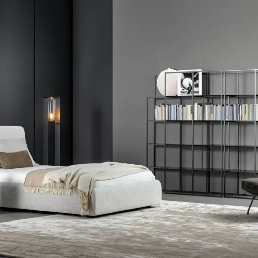 Letto singolo con box contenitore Tonight di Bonaldo