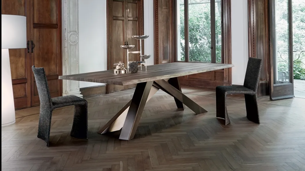 Tavolo Big Table con piano in legno di Bonaldo