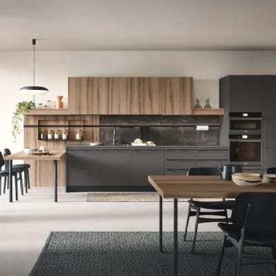 Cucina Moderna con penisola Colibrì Maniglia 04 di Forma Cucine