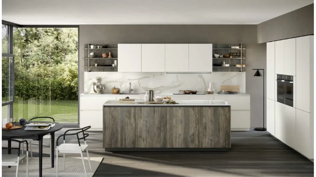 Cucina Moderna con isola Trend 30° Gola Home 05 di Forma Cucine