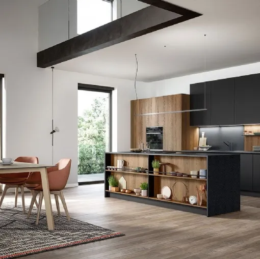 Cucina Moderna con isola Trend Maniglia Home 02 di Forma Cucine