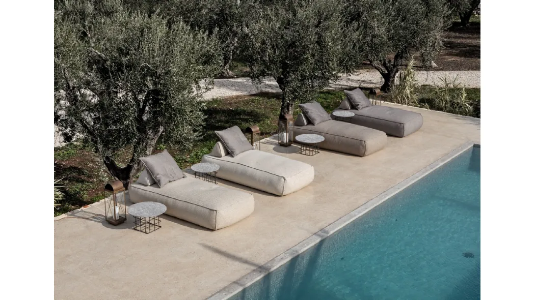 Lettino prendisole Shape Outdoor di Flexteam