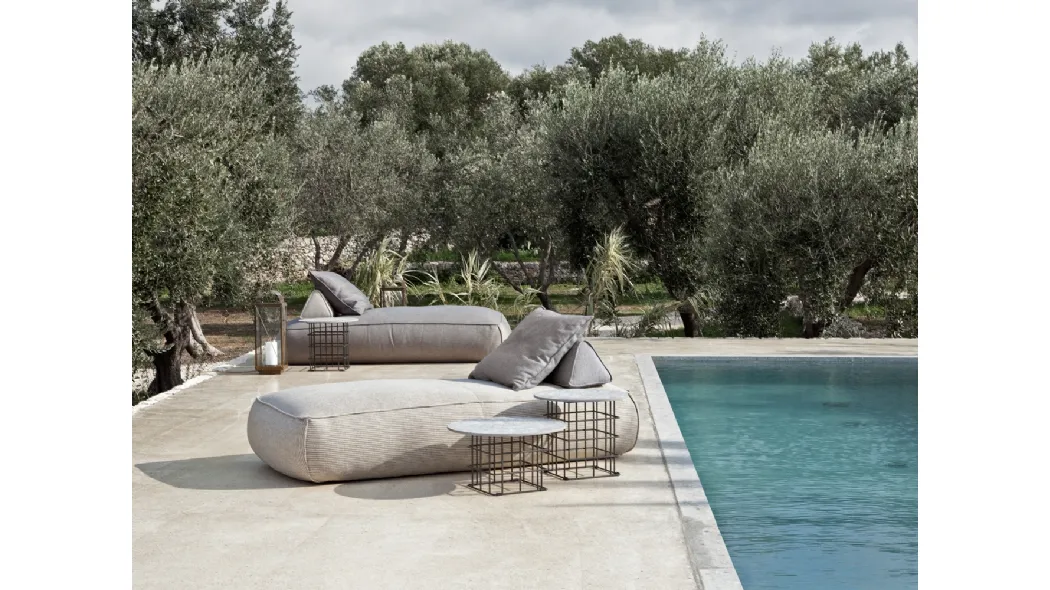 Lettino prendisole Shape Outdoor di Flexteam