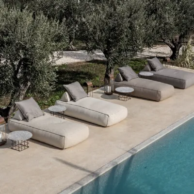 Lettino prendisole Shape Outdoor di Flexteam